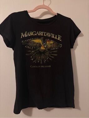 Margaritaville Black Parrot Baby Tee